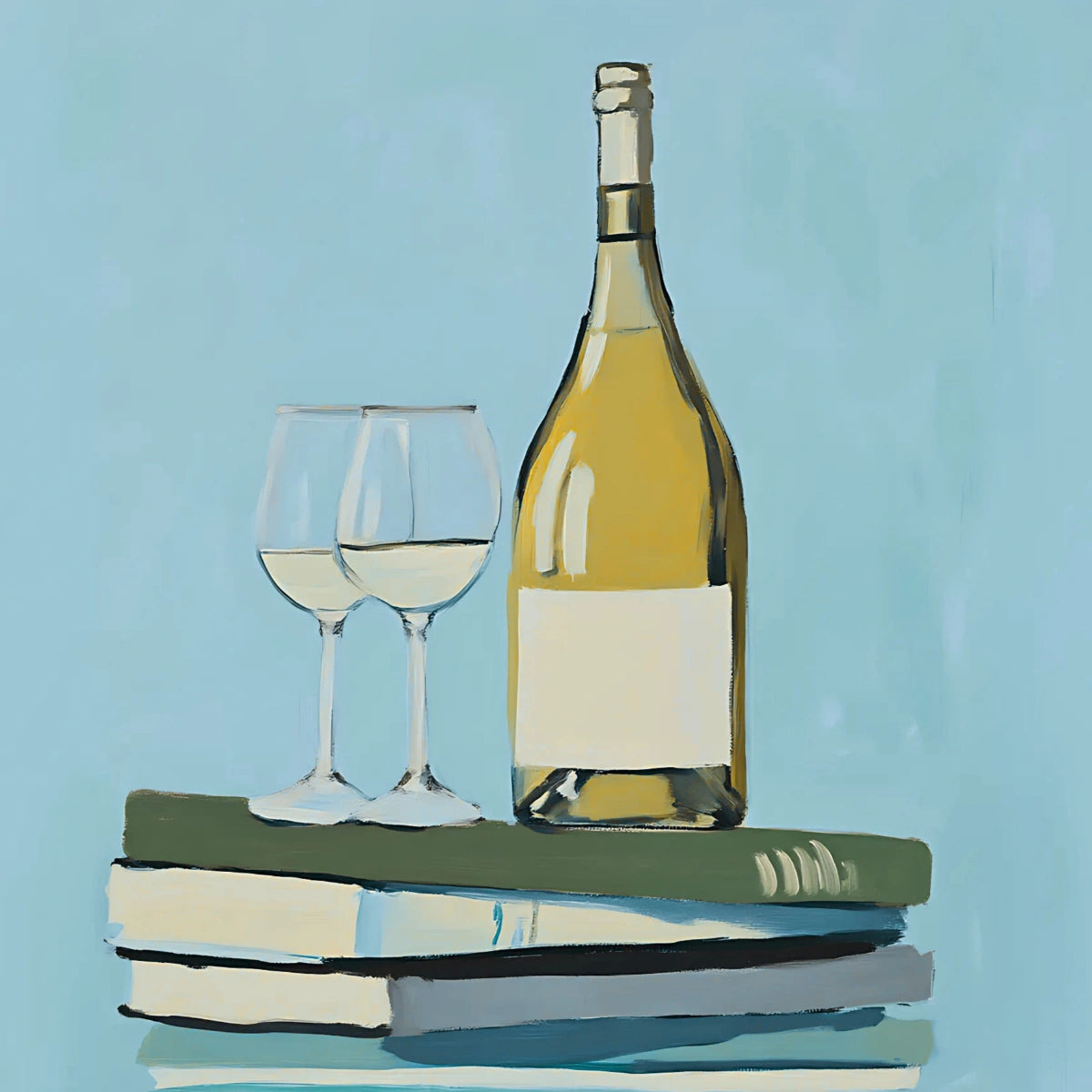 Arte murale con libri e vino – Cozy Book Lover Printable