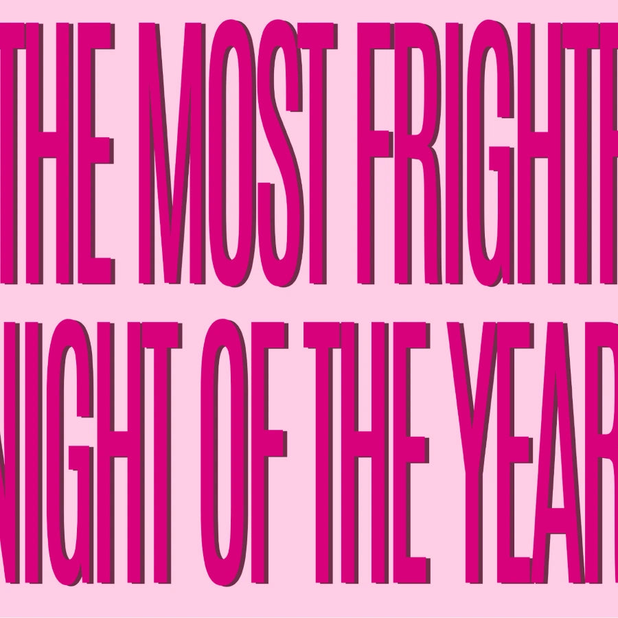 La notte più spaventosa: stampa tipografica di Halloween audace