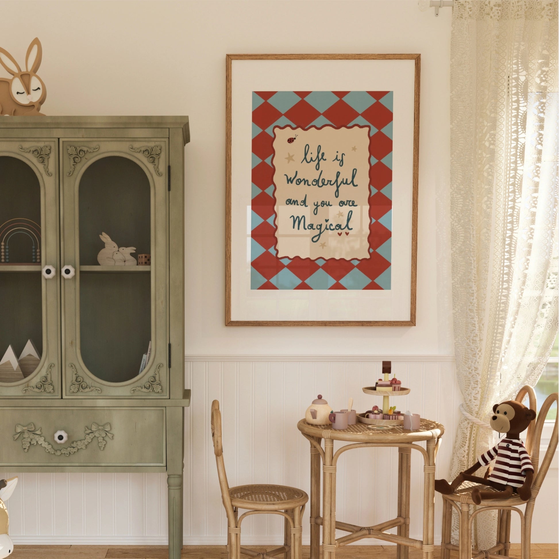 Stampa per bambini "La vita è meravigliosa"