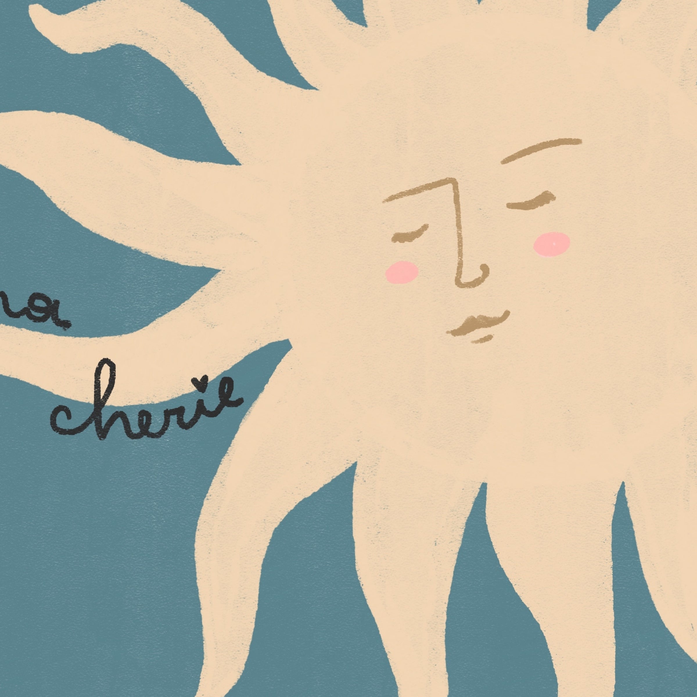 Poster del bambino celeste