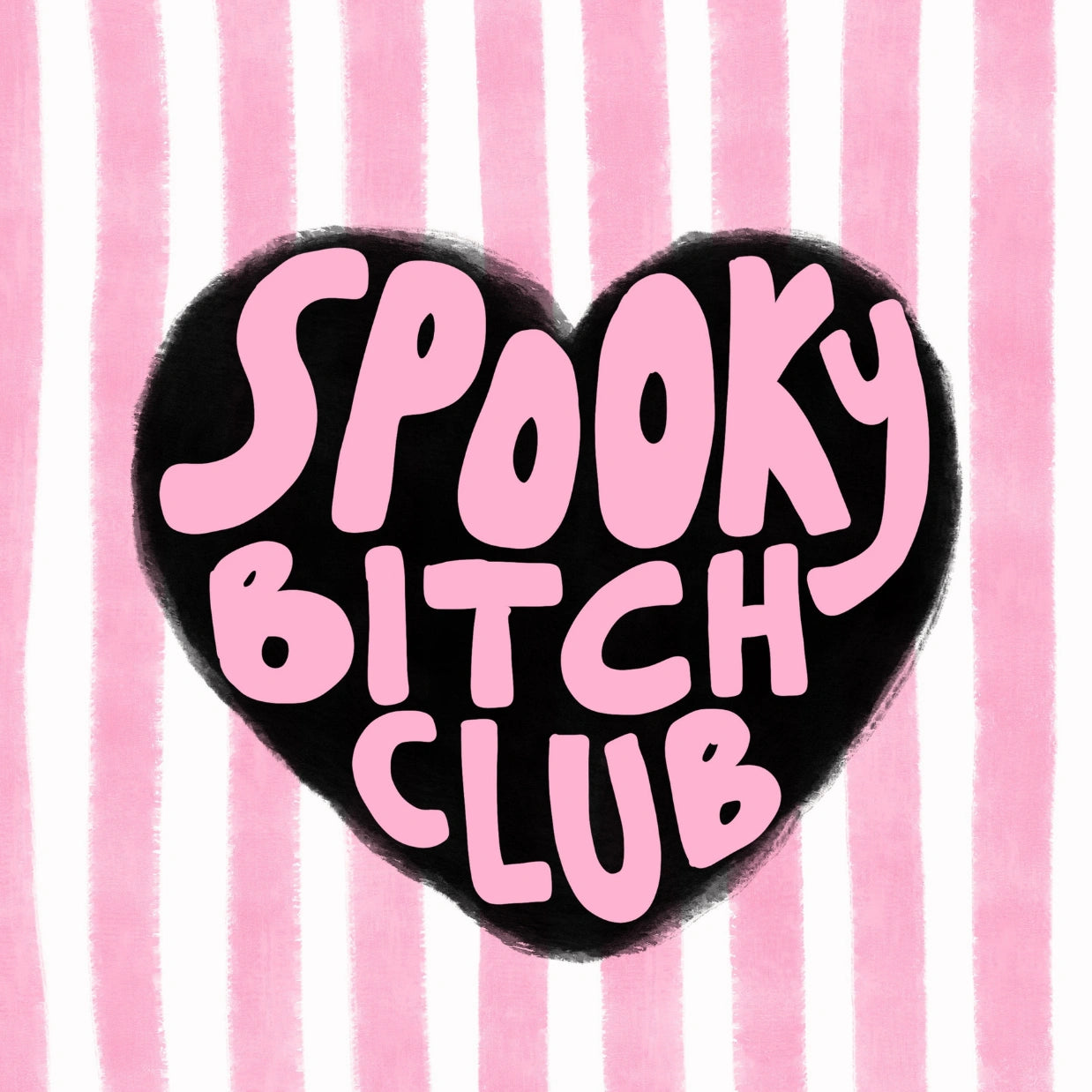 Spooky Bitch Club – Stampa rosa di Halloween