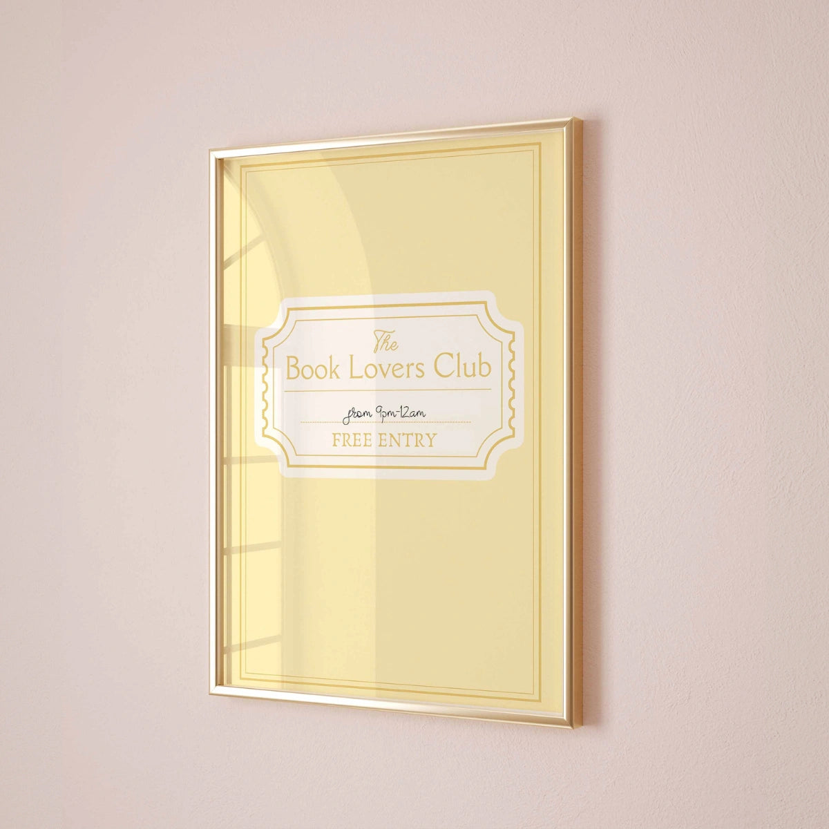 Stampa Book Lovers Club – Poster di lettura vintage