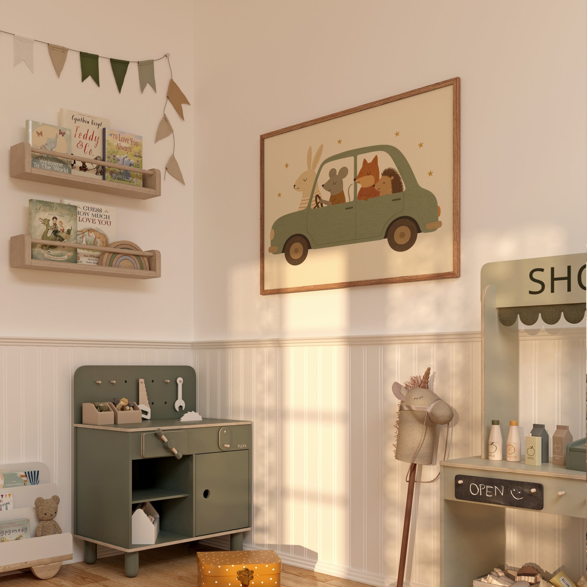 Poster vintage per la cameretta dei bambini