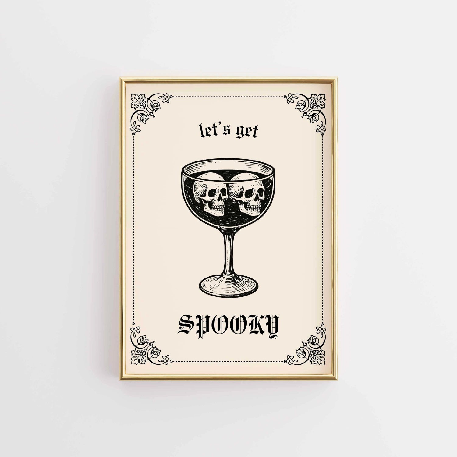 Stampa Let's Get Spooky - Halloween vintage