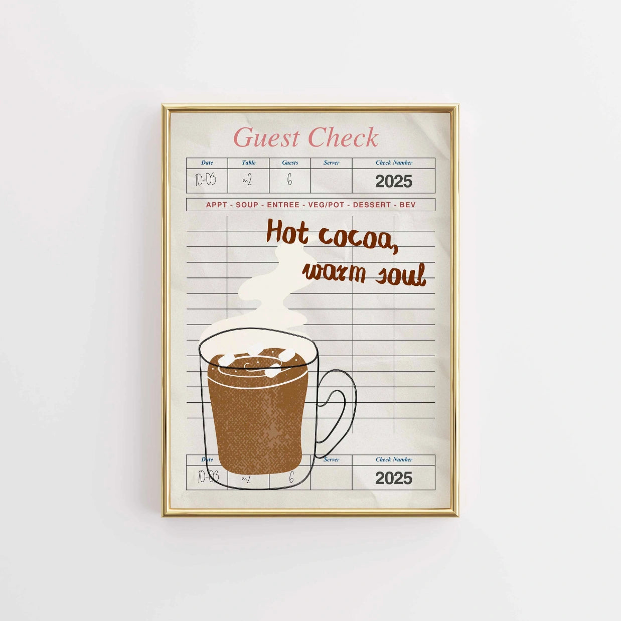 Poster "Cioccolata calda e anima calda"