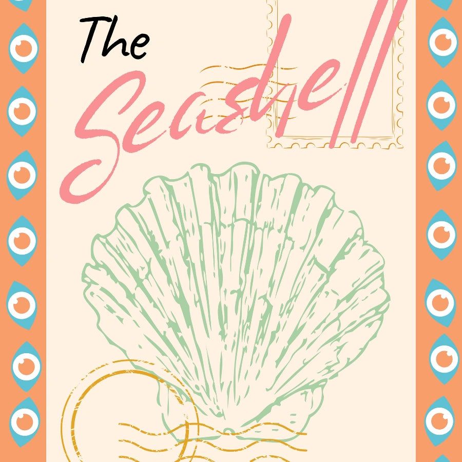 The Seashell Wall Art - Stampa costiera preppy