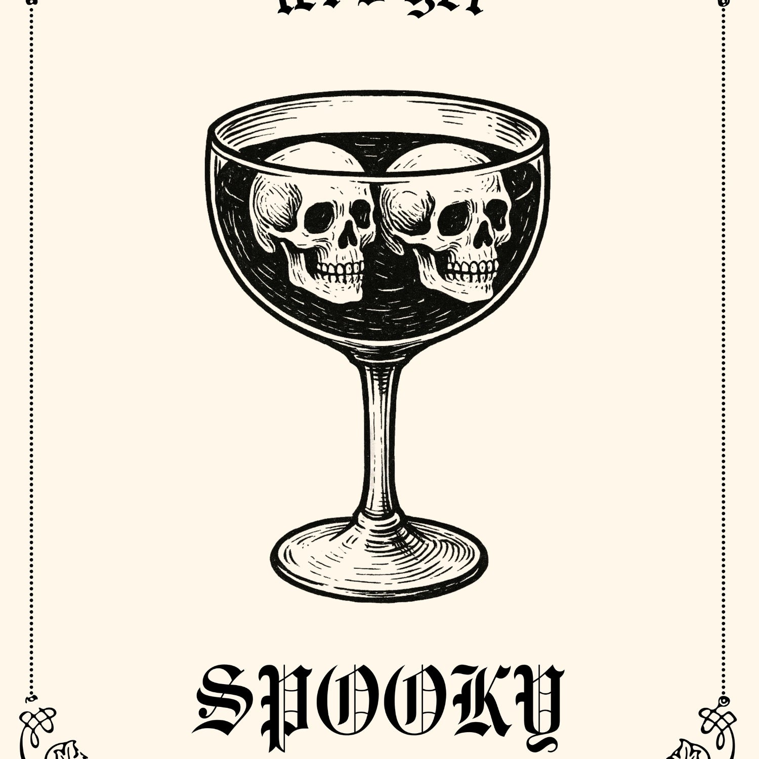 Stampa Let's Get Spooky - Halloween vintage