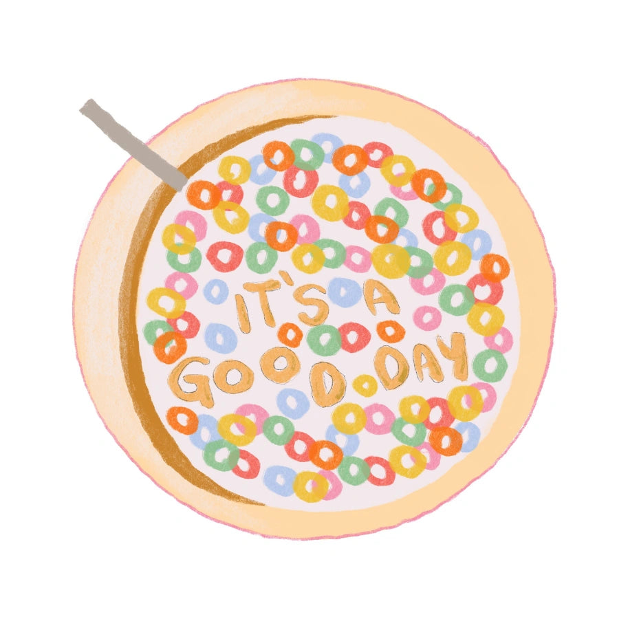Decorazione murale con ciotola di cereali – Stampa It's a Good Day