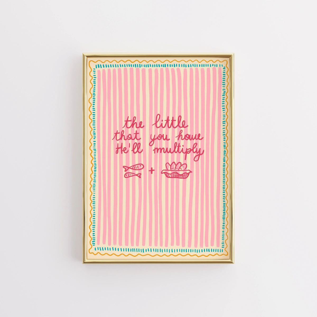 Stampa Moltiplica ciò che hai – Arte murale di incoraggiamento cristiano