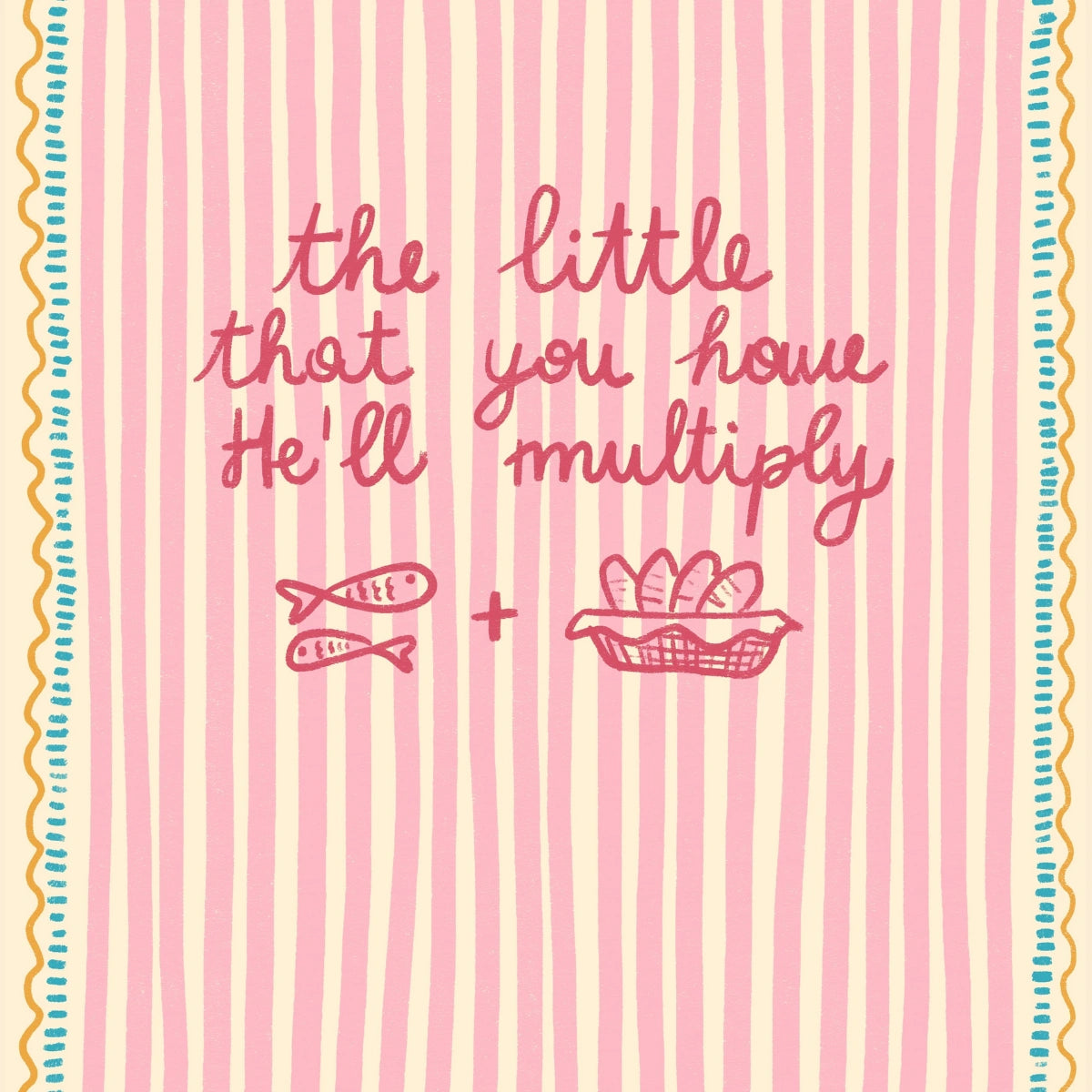 Stampa Moltiplica ciò che hai – Arte murale di incoraggiamento cristiano