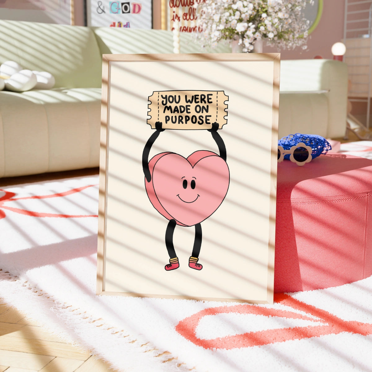 Stampa "Sei stato creato apposta" - Arte murale di incoraggiamento cristiano