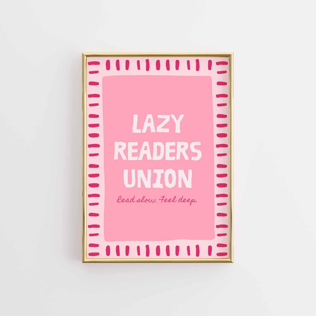 Lazy Readers Union – Stampa rosa libresca