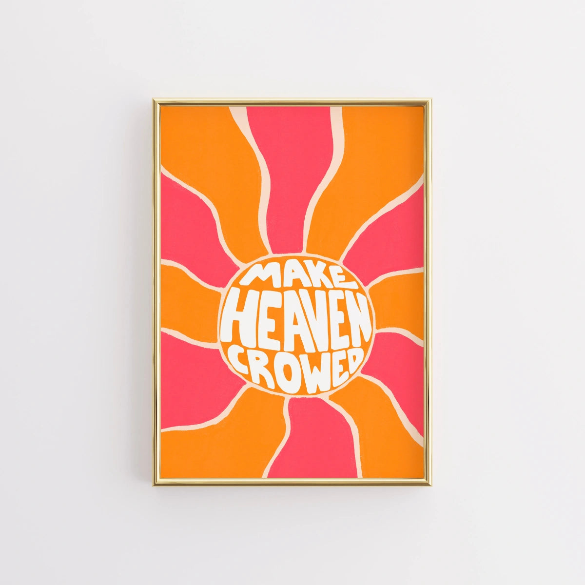 Stampa "Rendi il paradiso affollato" - Arte murale cristiana audace