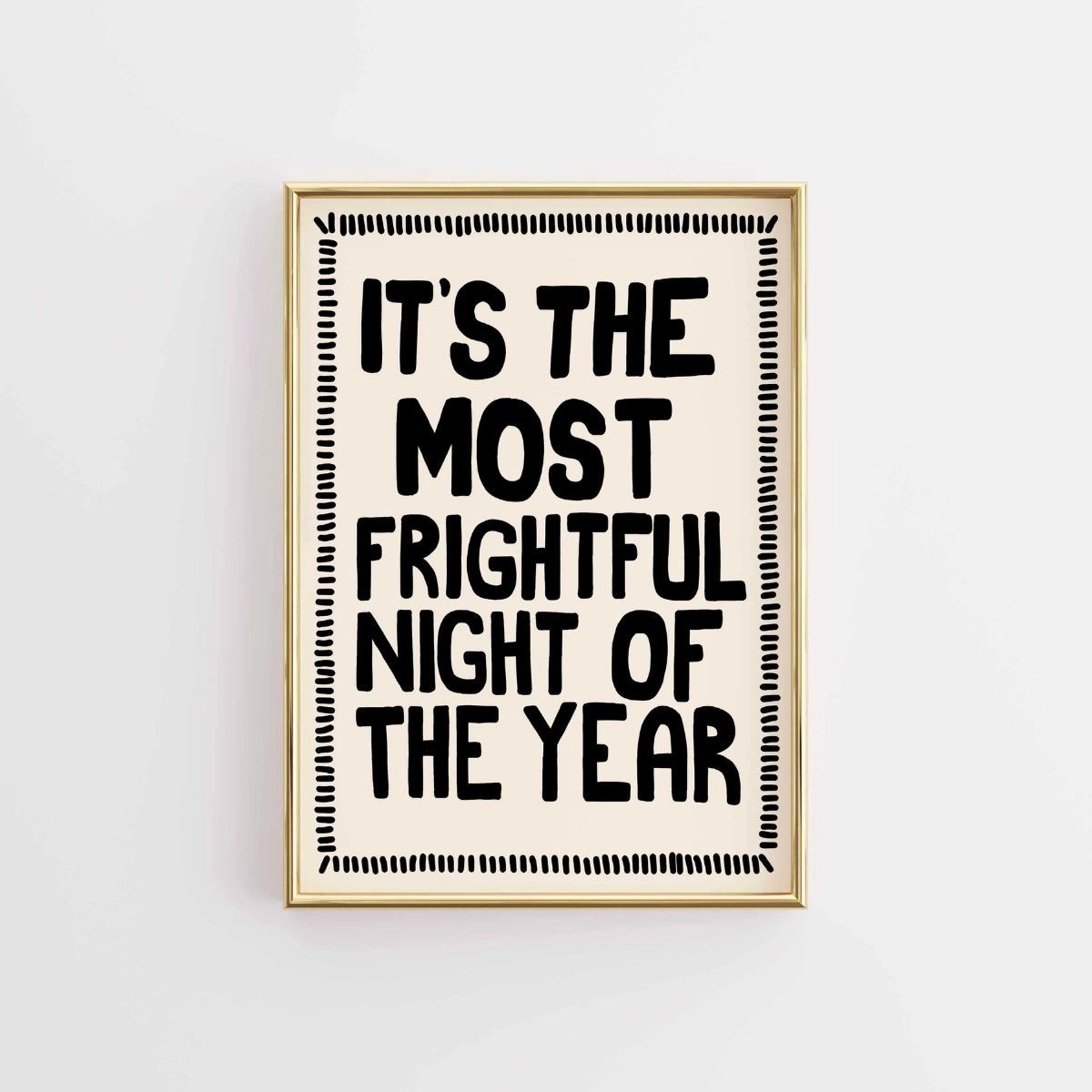 Stampa con citazione divertente – Arte murale di Halloween