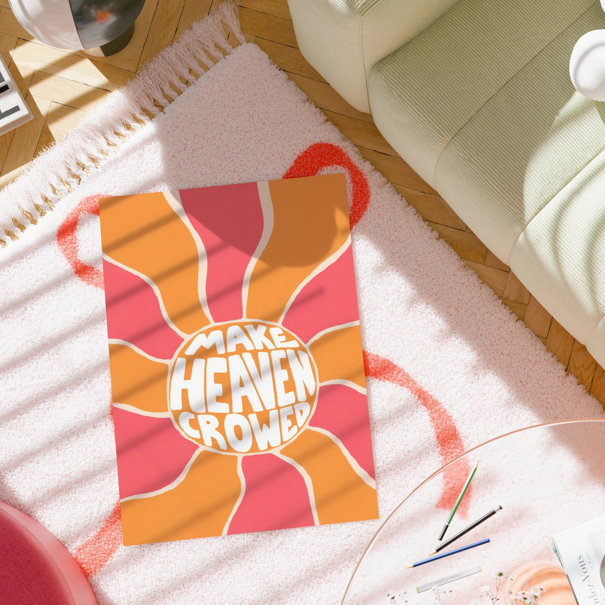 Stampa "Rendi il paradiso affollato" - Arte murale cristiana audace