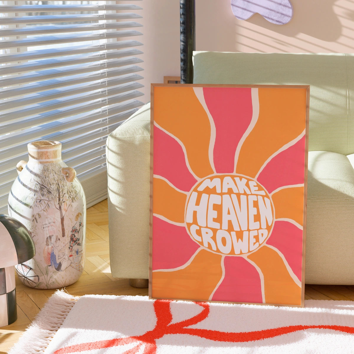 Stampa "Rendi il paradiso affollato" - Arte murale cristiana audace