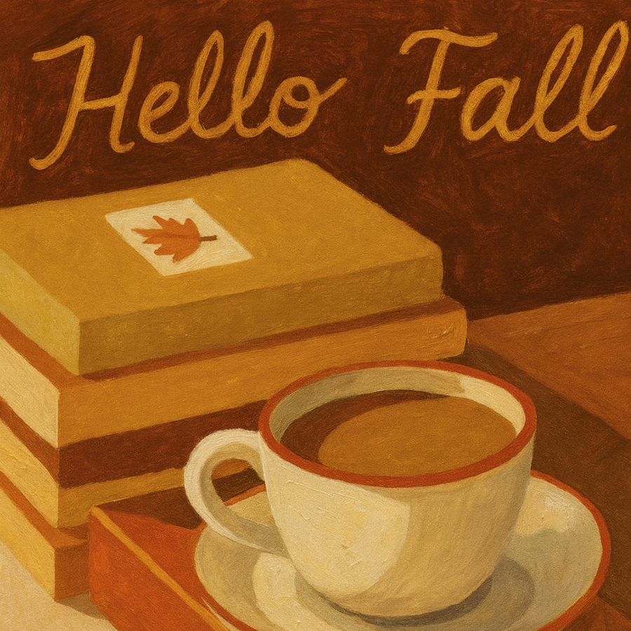 Hello Fall Wall Art – Stampa accogliente con caffè autunnale