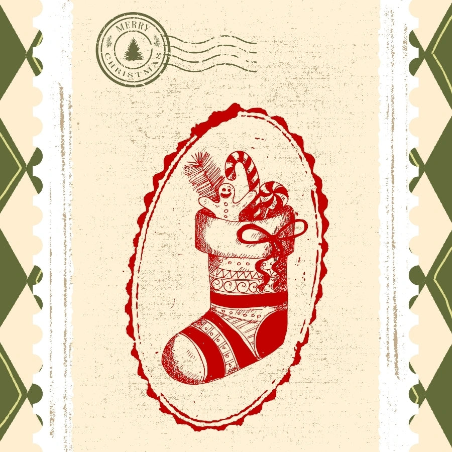 Decorazione murale con calza della Befana