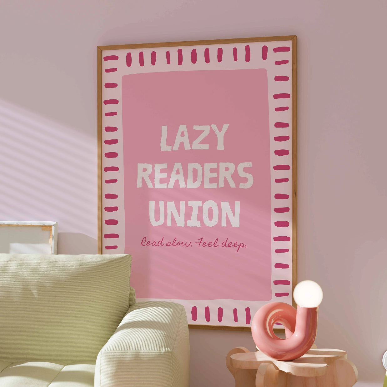 Lazy Readers Union – Stampa rosa libresca