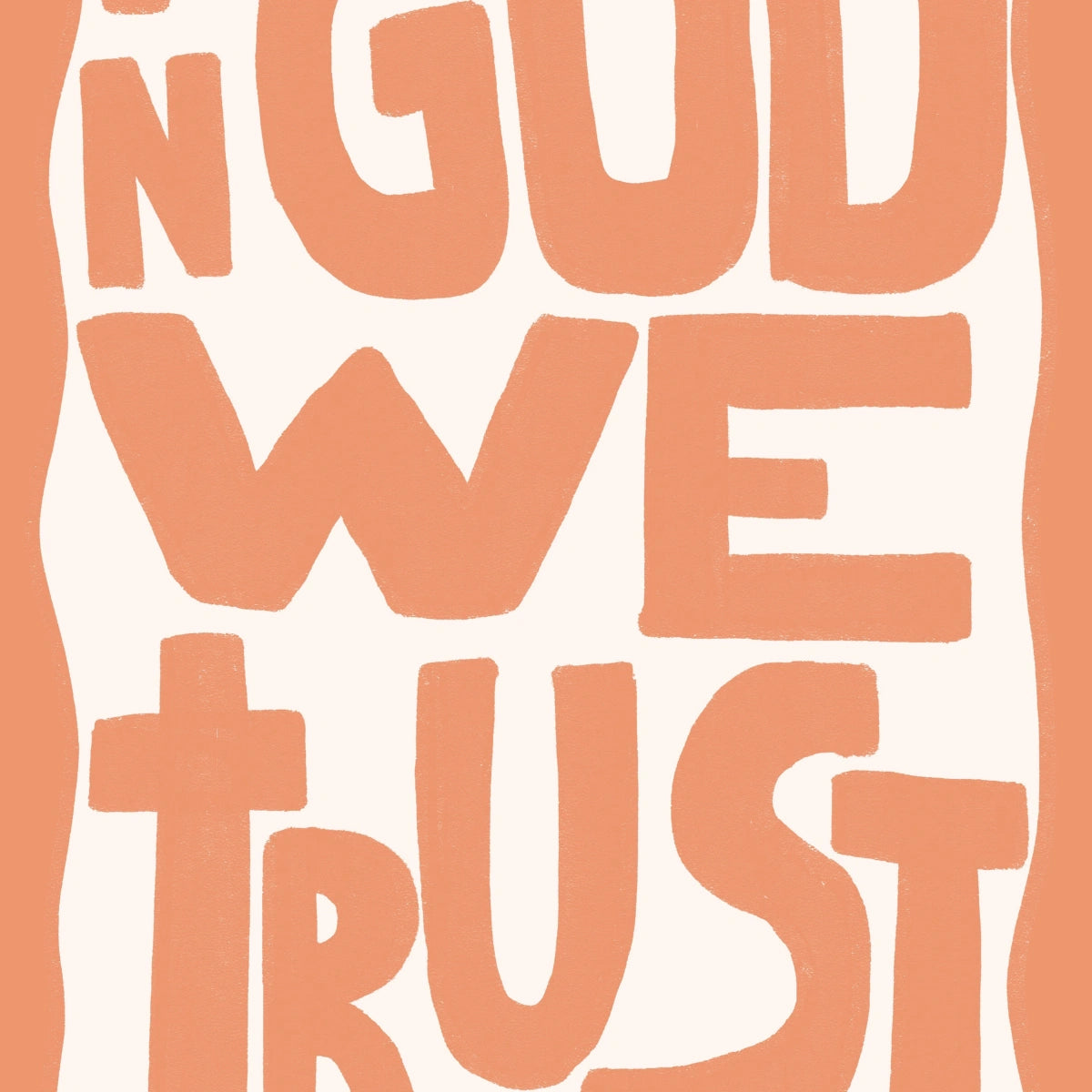 In God We Trust Wall Art – Stampa tipografica