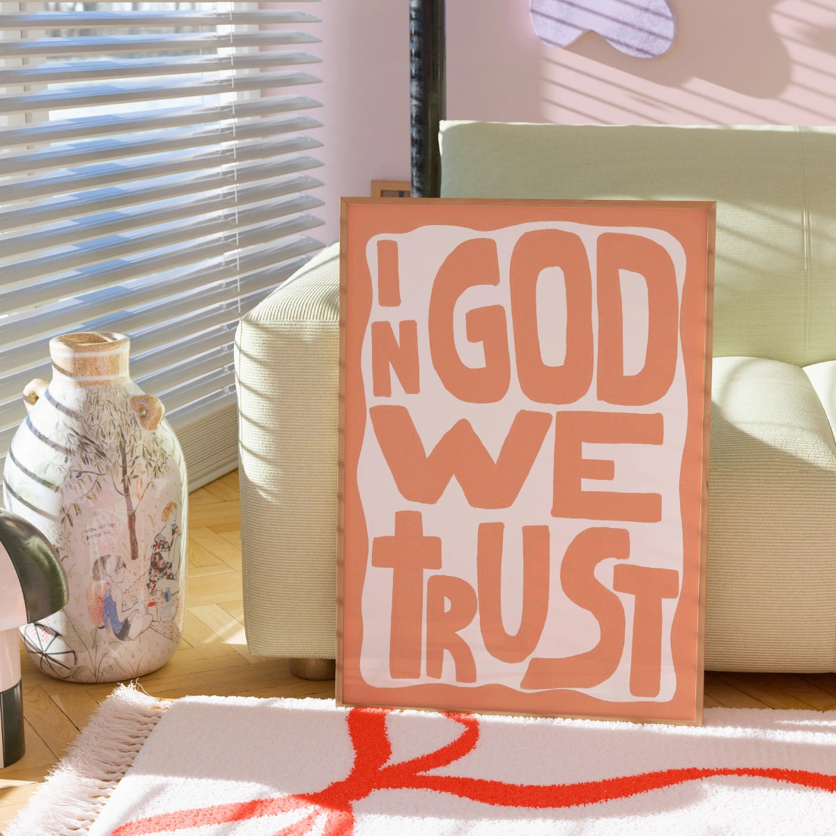 In God We Trust Wall Art – Stampa tipografica