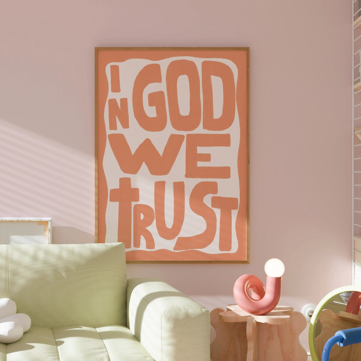 In God We Trust Wall Art – Stampa tipografica