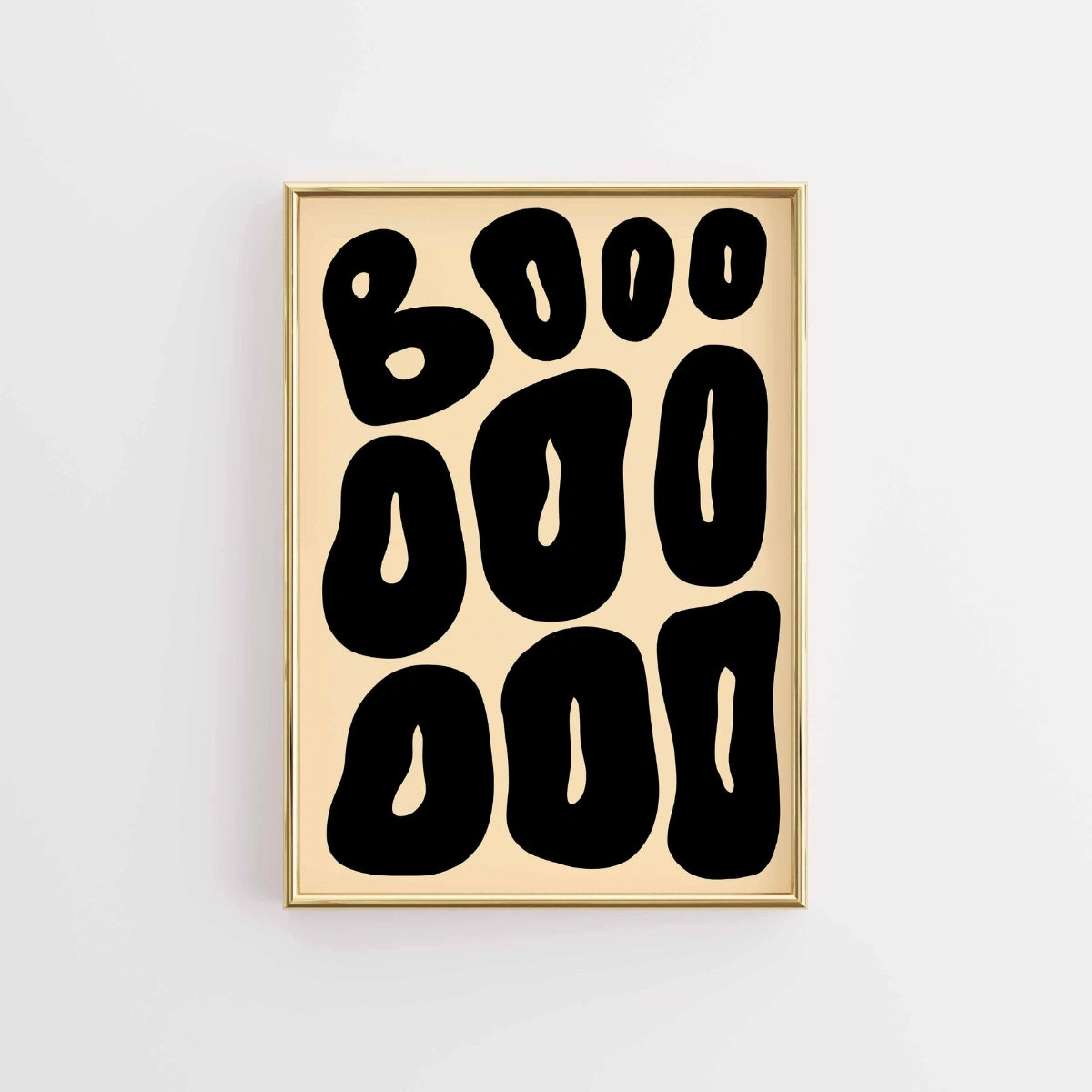 BOOOO Stampa di Halloween – Minimalista e spettrale