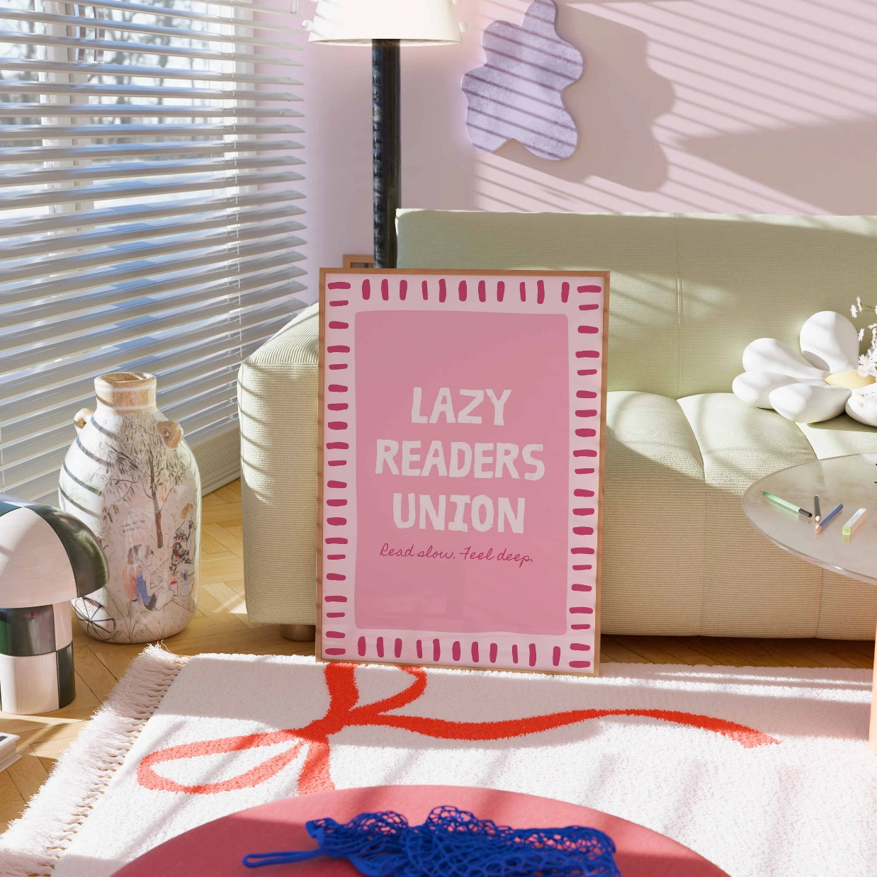 Lazy Readers Union – Stampa rosa libresca
