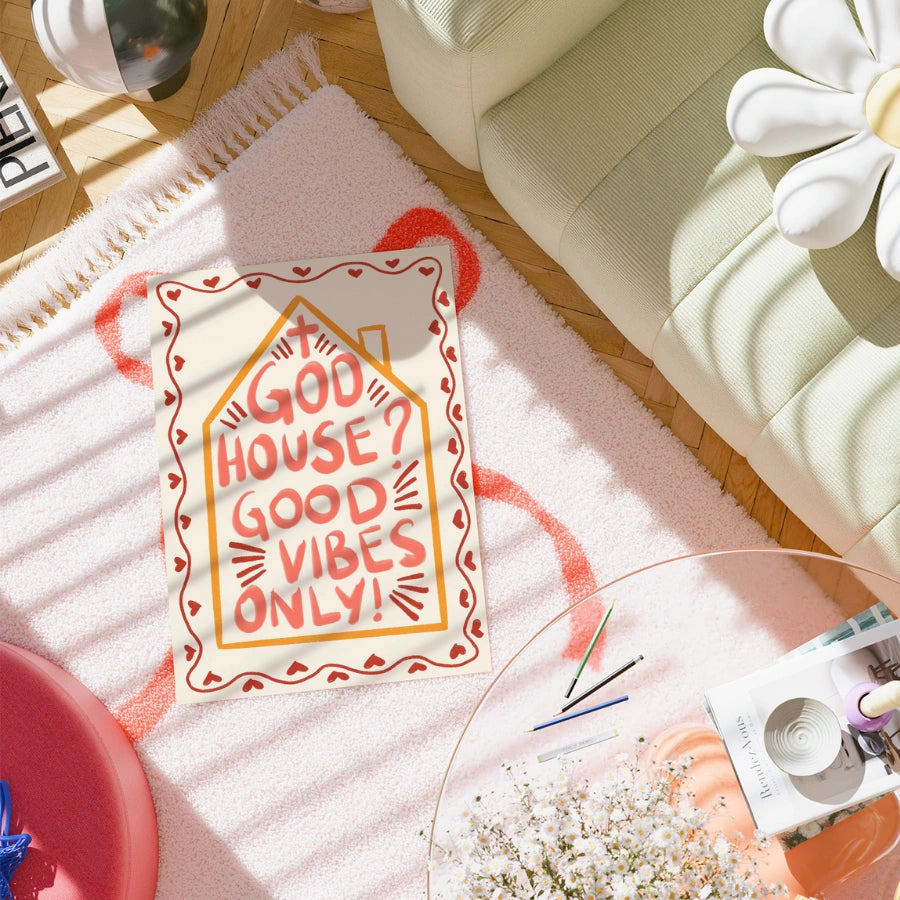 Good Vibes Only Christian Wall Art - Stampa divertente sulla fede