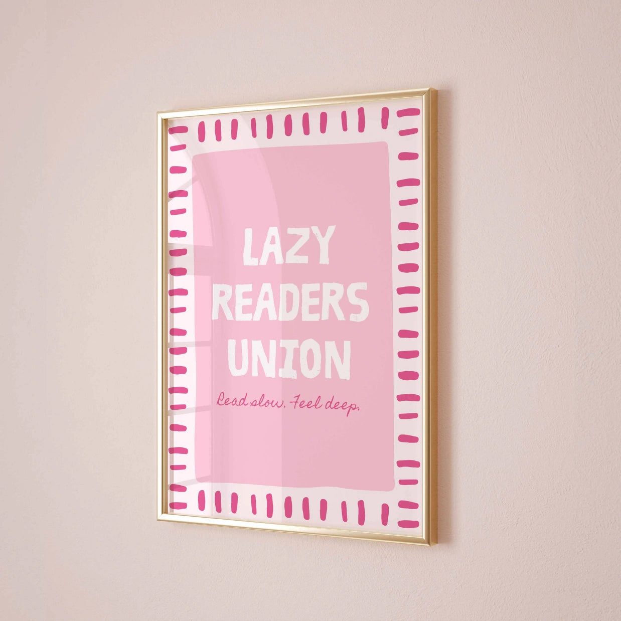 Lazy Readers Union – Stampa rosa libresca