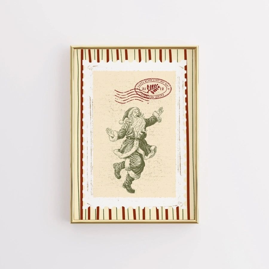 Decorazione murale di Babbo Natale danzante