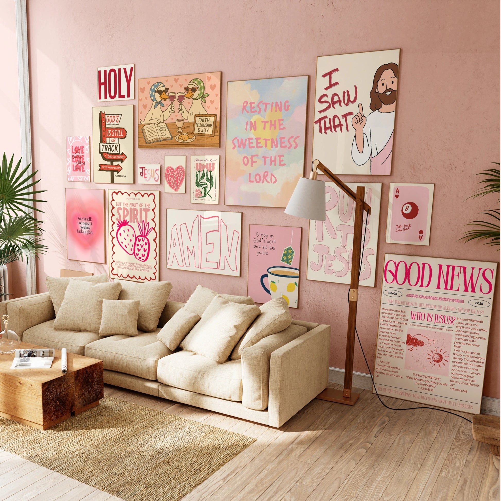 Christian rosa fatto a mano, oltre 100 stampe