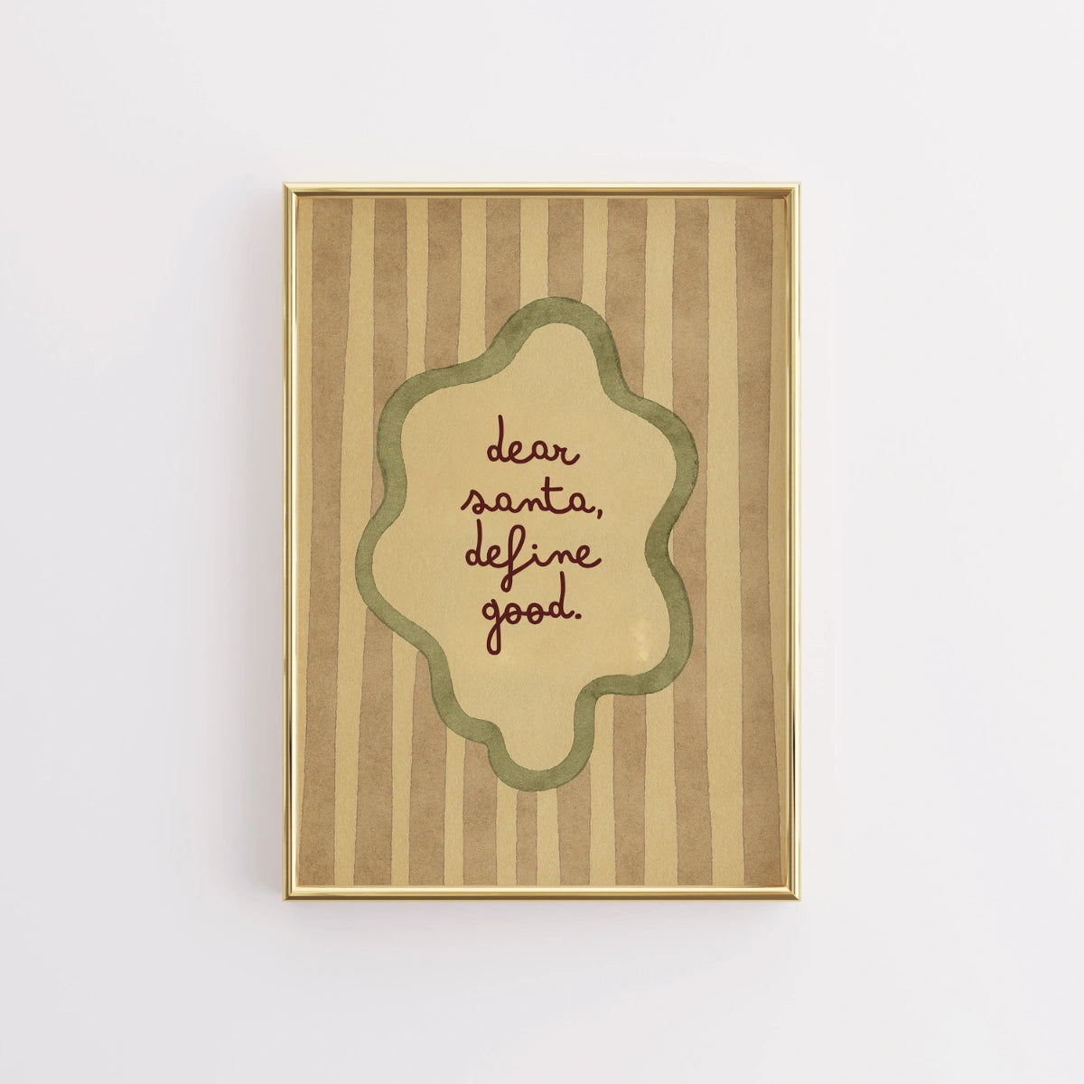 Caro Babbo Natale, definisci la stampa del buon Natale