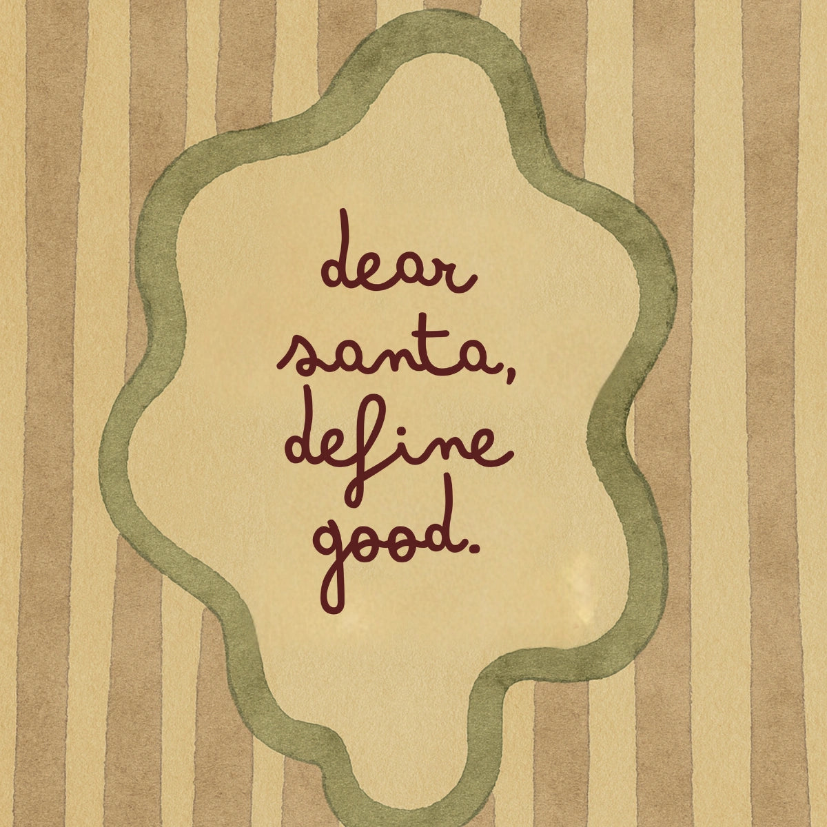 Caro Babbo Natale, definisci la stampa del buon Natale