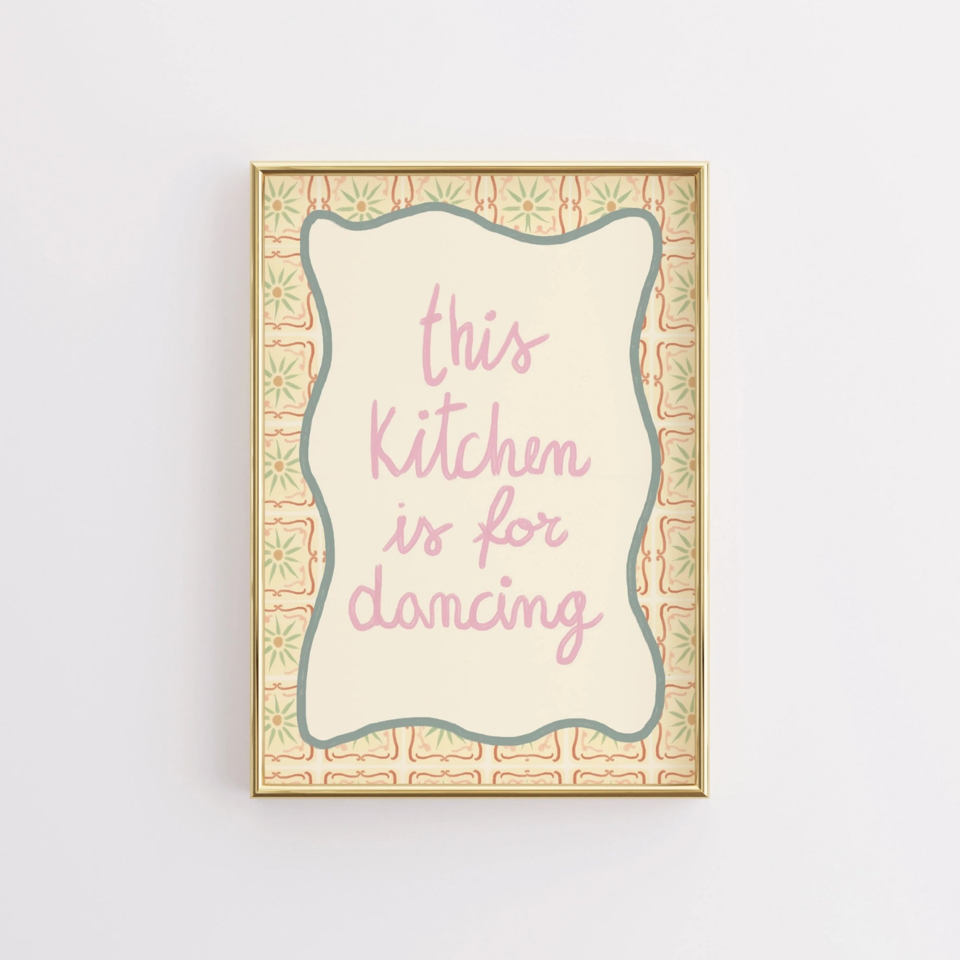 Decorazione murale per la tavola da pranzo italiana – Stampa di pasta, vino e cucina