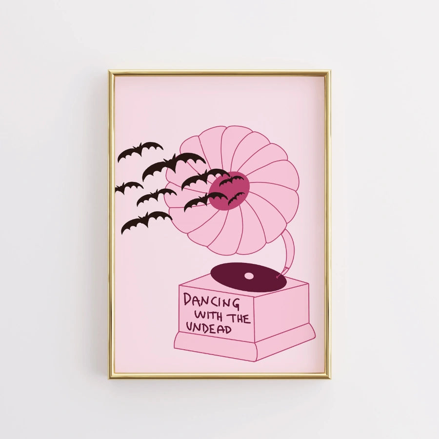 Stampa musicale infestata – Ballando con i non morti – Arte murale