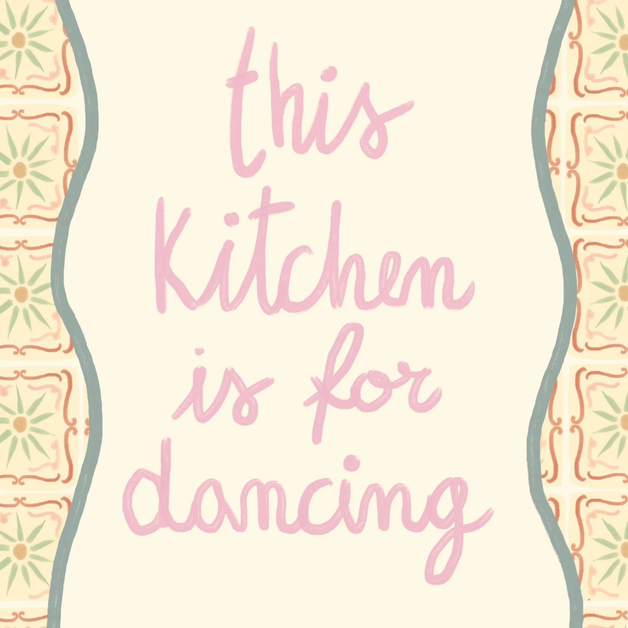 Decorazione murale per la tavola da pranzo italiana – Stampa di pasta, vino e cucina