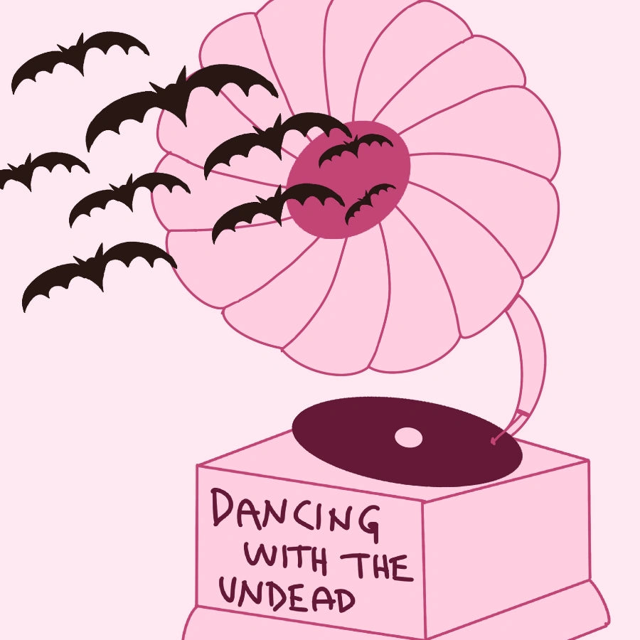 Stampa musicale infestata – Ballando con i non morti – Arte murale