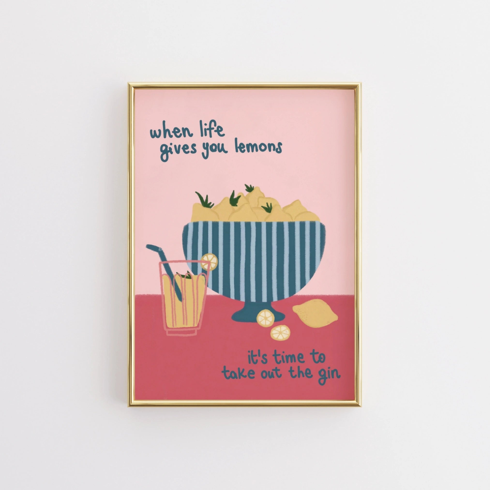 Decorazione murale per la tavola da pranzo italiana – Stampa di pasta, vino e cucina