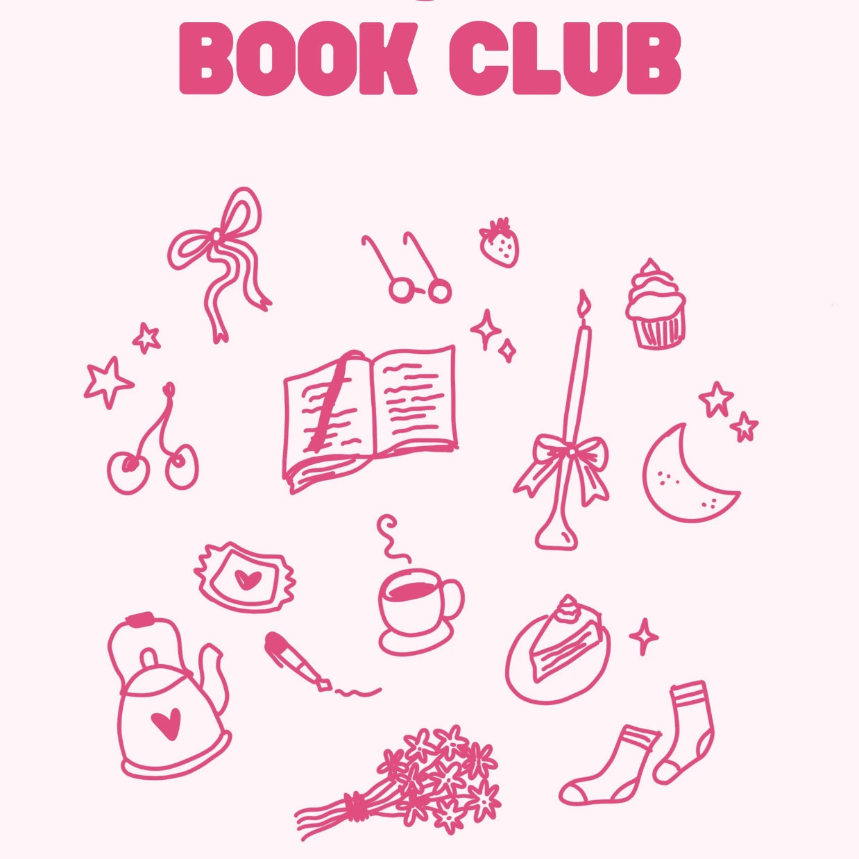 Anti Social Book Club – Stampa libresca rosa