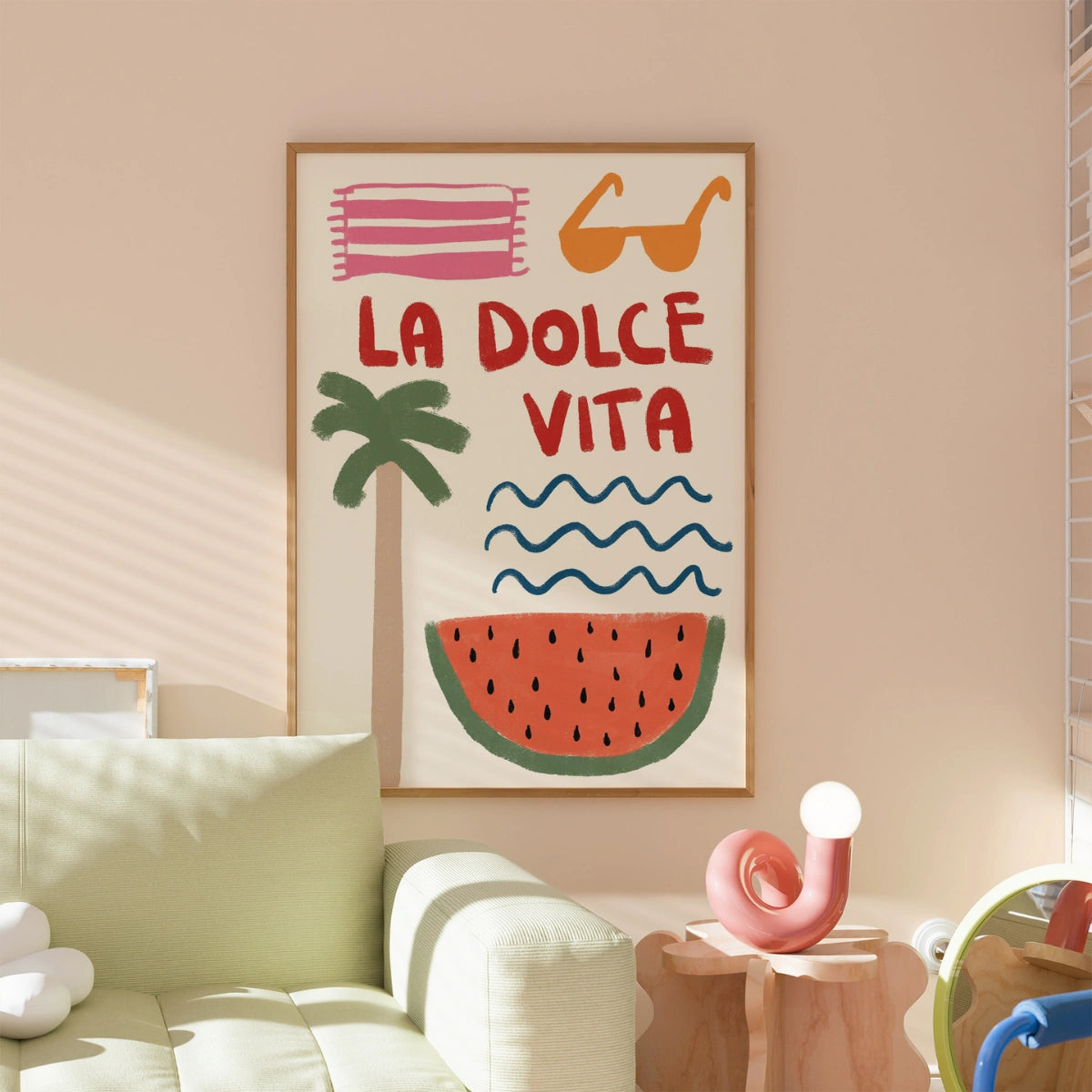 La Dolce Vita Wall Art - Stampa costiera estiva