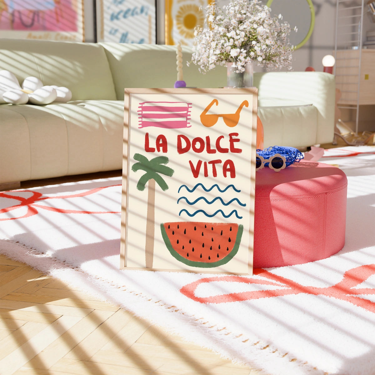 La Dolce Vita Wall Art - Stampa costiera estiva
