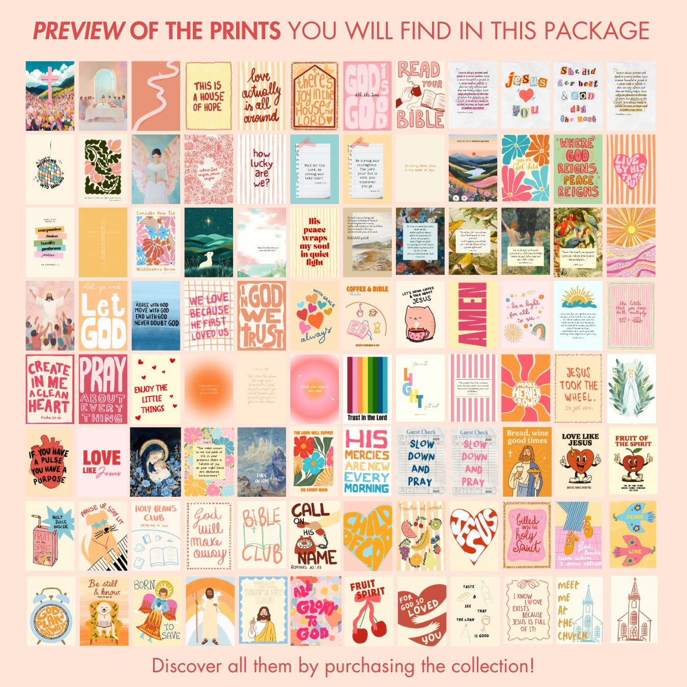 Decorazioni cristiane fatte a mano, oltre 550 stampe