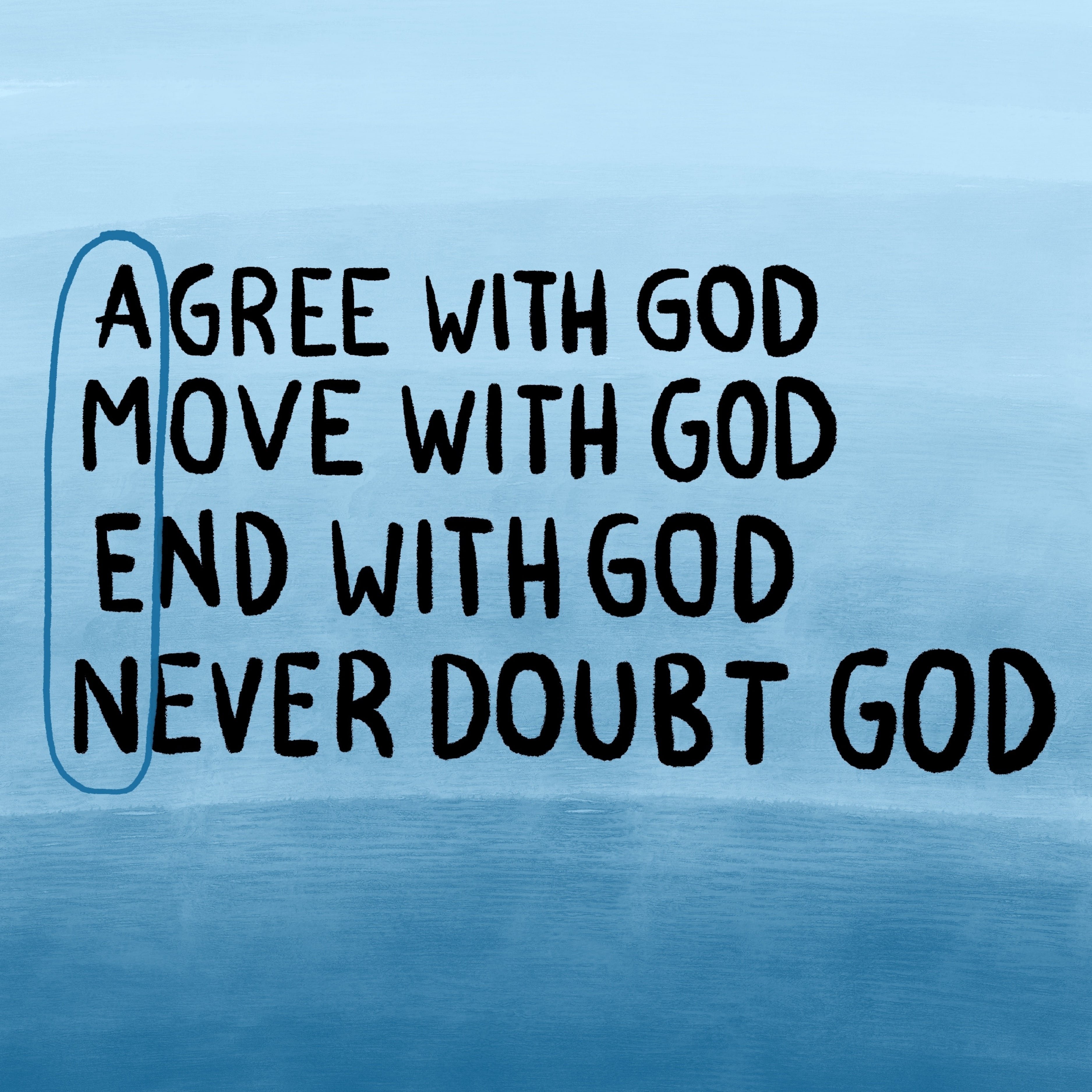 Concorda con Dio – Arte murale cristiana