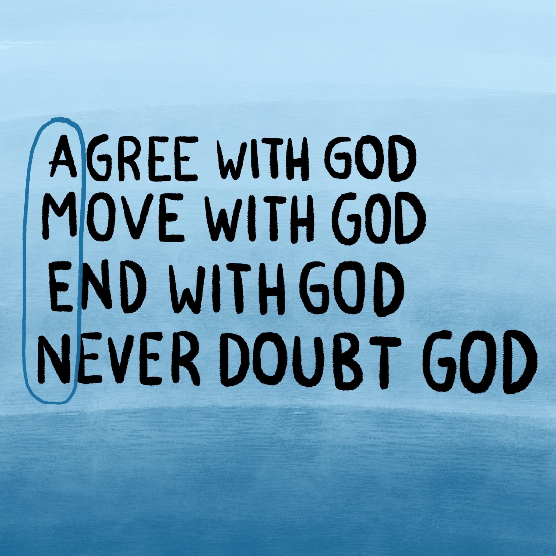 Concorda con Dio – Arte murale cristiana