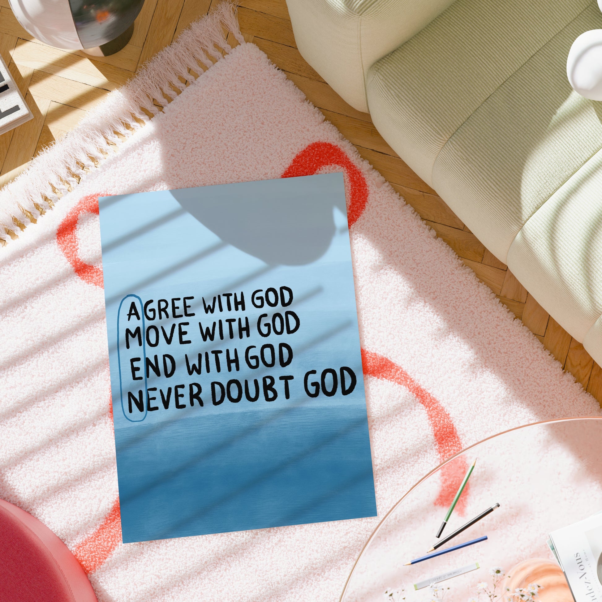 Concorda con Dio – Arte murale cristiana