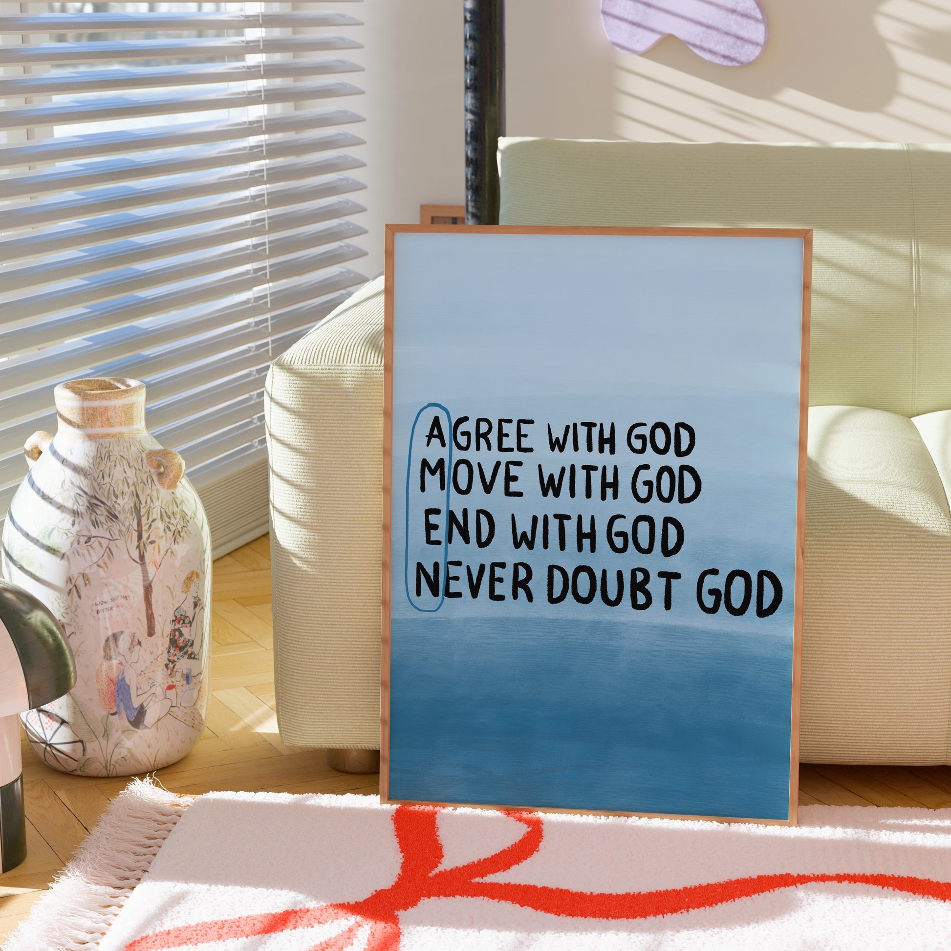 Concorda con Dio – Arte murale cristiana