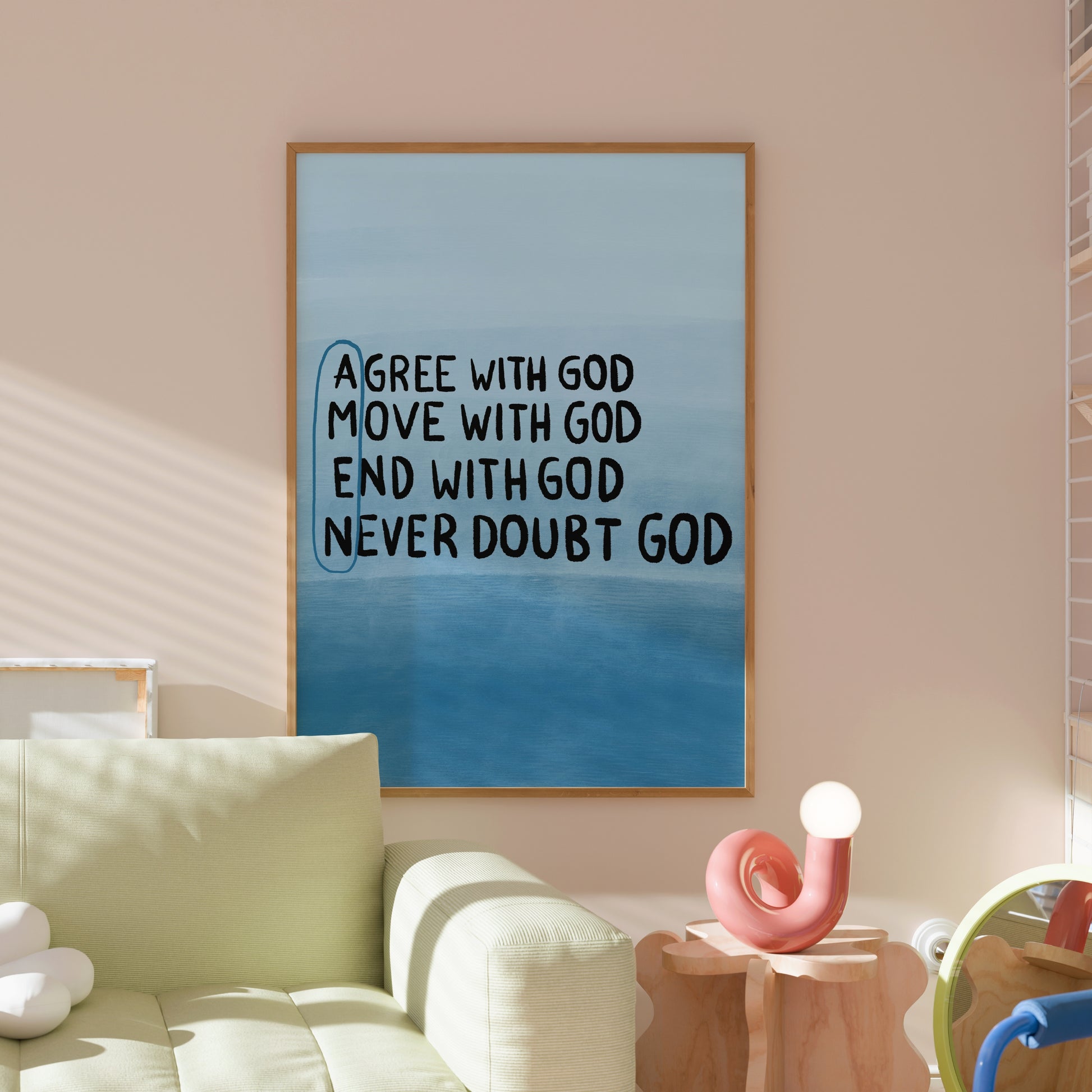 Concorda con Dio – Arte murale cristiana