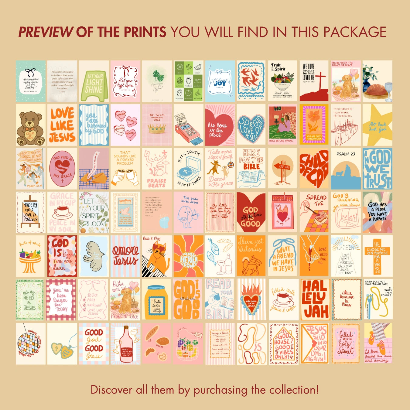 Decorazioni cristiane fatte a mano, oltre 550 stampe