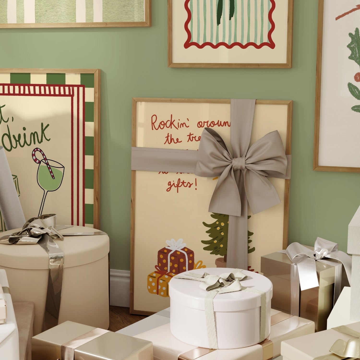 Poster di Natale verdi